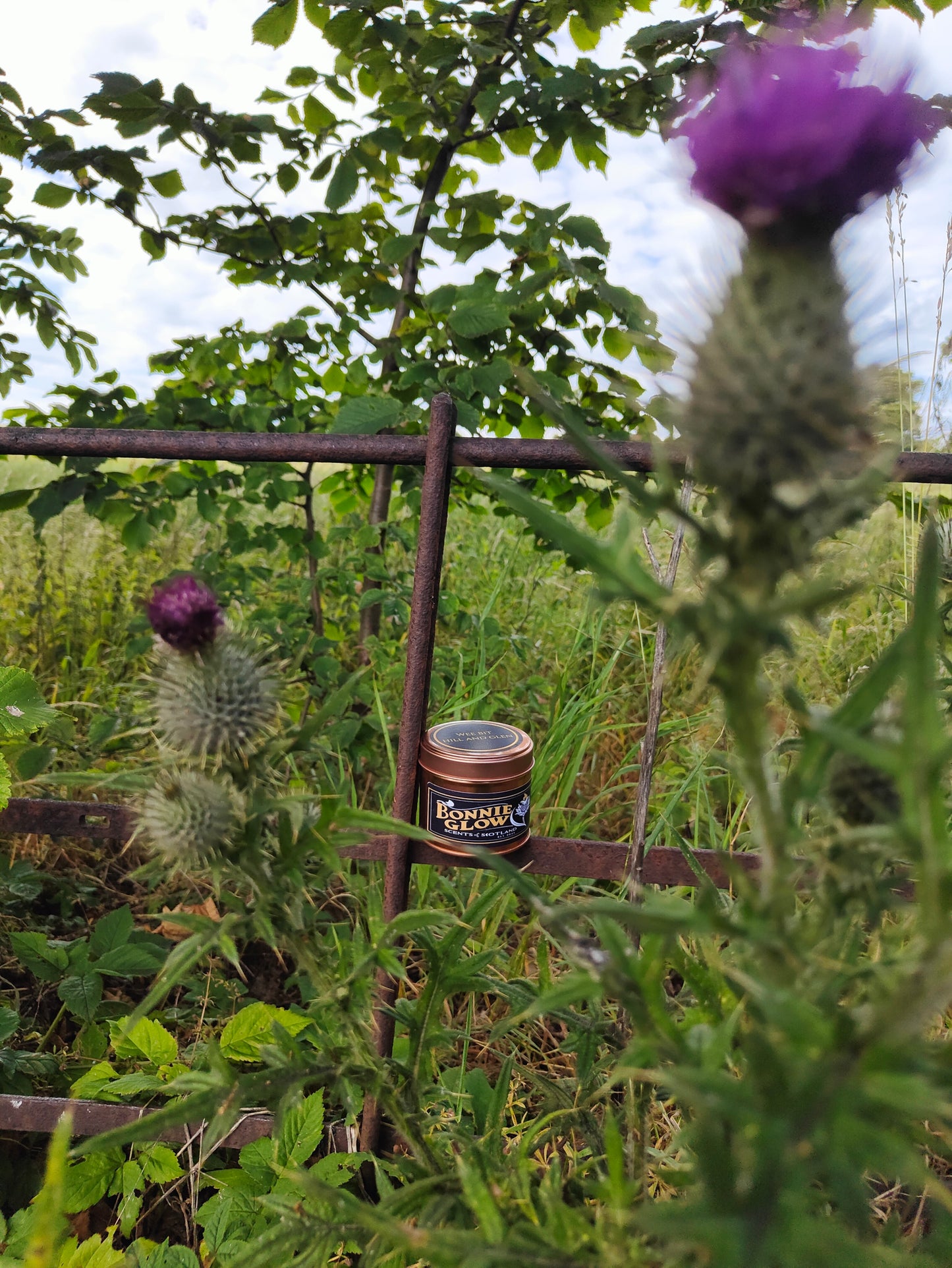 Wee Bit Hill and Glen candle inspired by Scottish national anthem