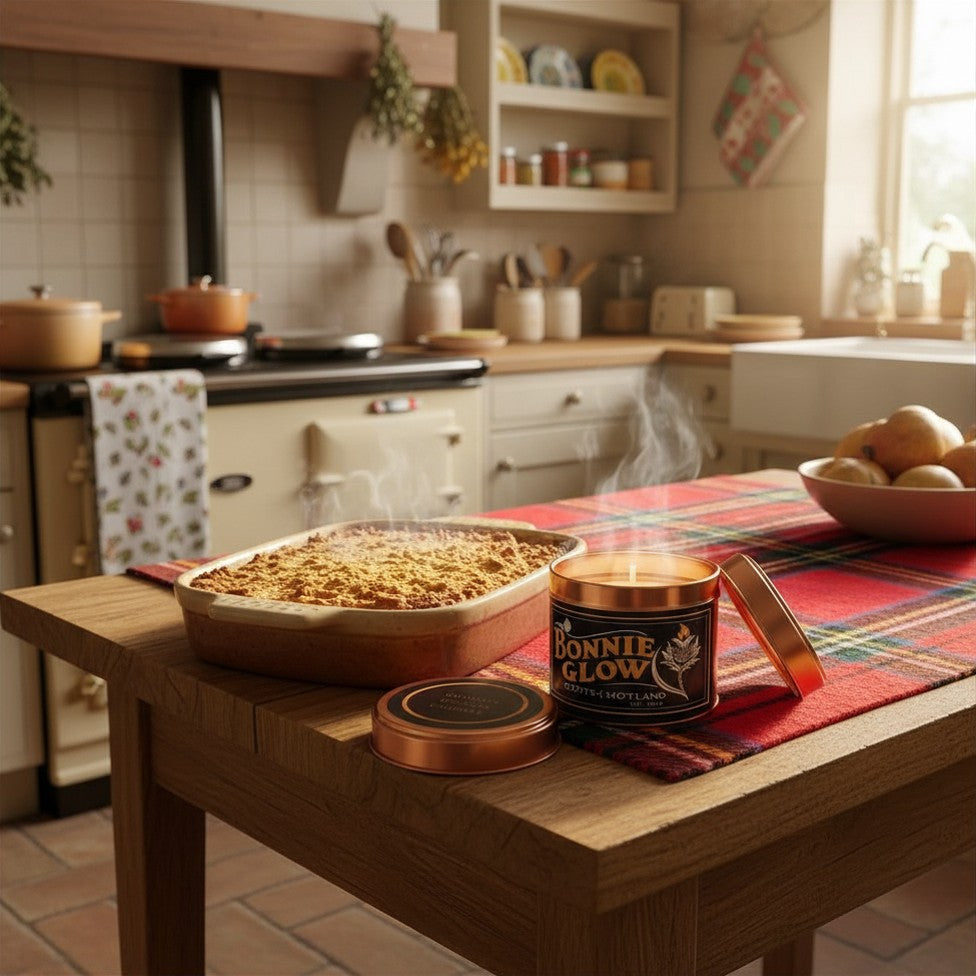 Granny's Rhubarb Crumble — Rhubarb · Cinnamon · Brown Sugar