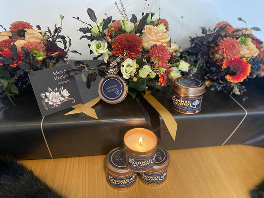 Custom personalized Scottish candle with name