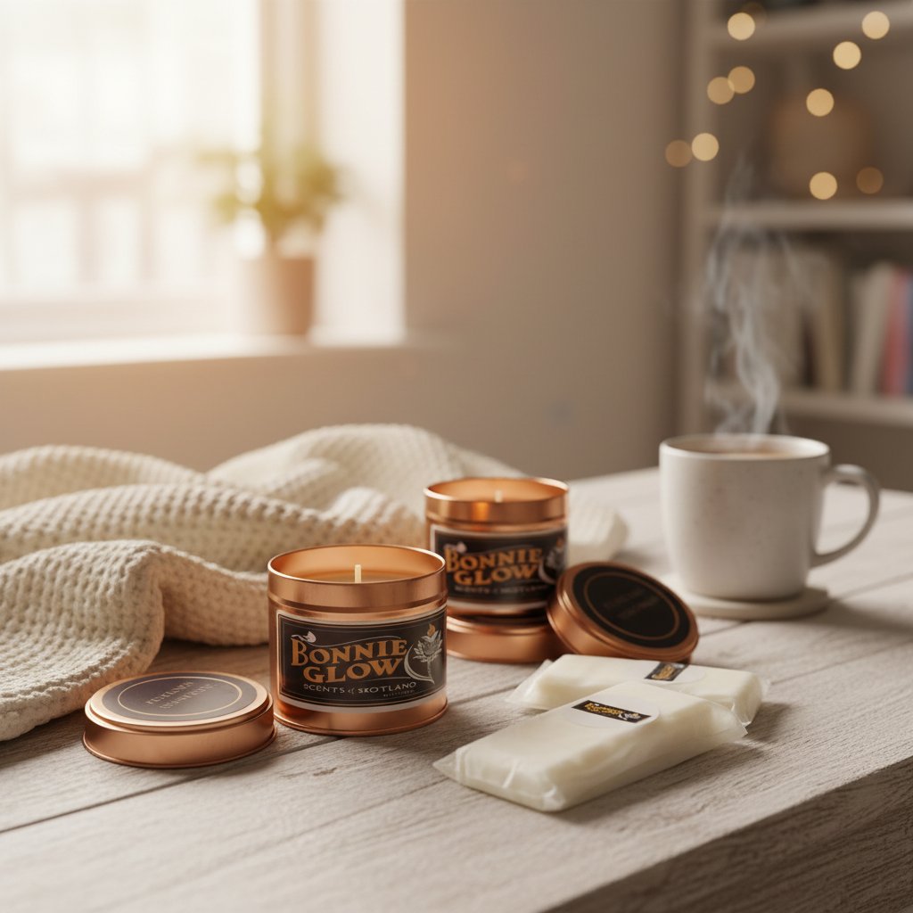 Cosy Sunday morning with Bonnie Glow candles and wax melts